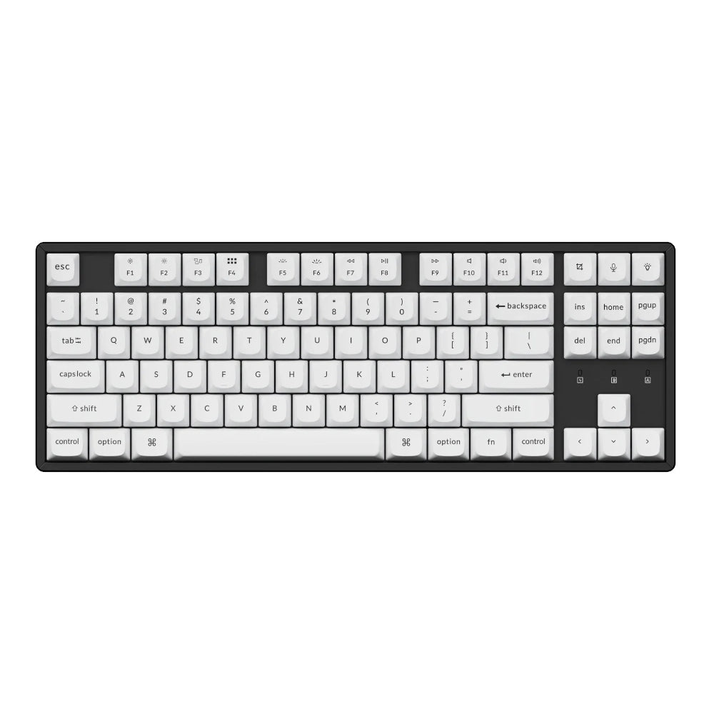Keychron Double Shot PBT OSA Full Keycap Set - Black/White - Stellar Technologies