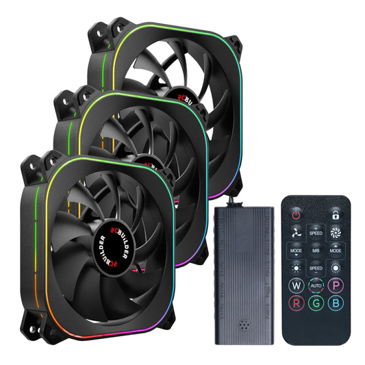 PCBuilder TORNADO CHILL ARGB 120mm Fan Kit - Stellar Technologies