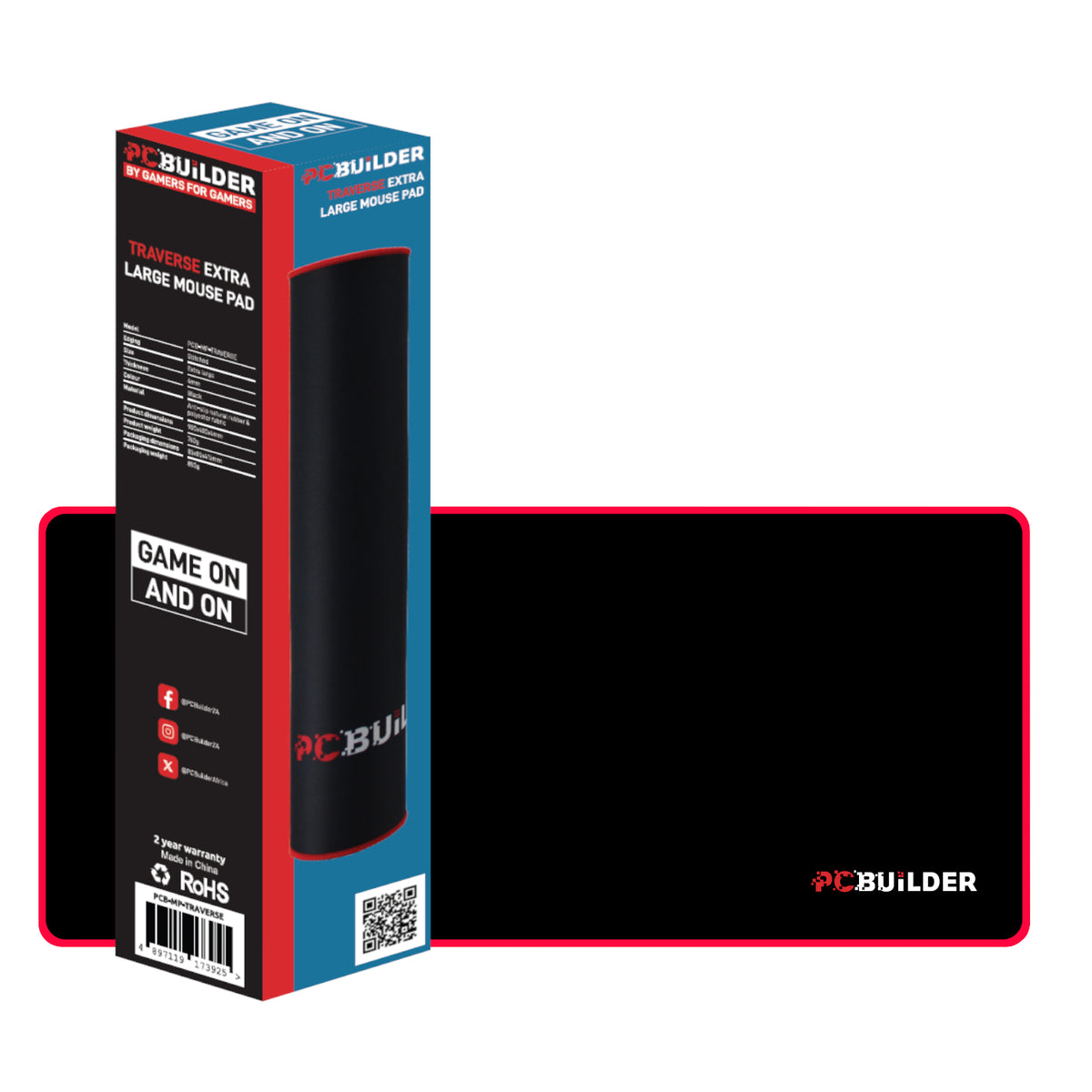 PCBuilder Traverse Large Mouse Pad - Stellar Technologies