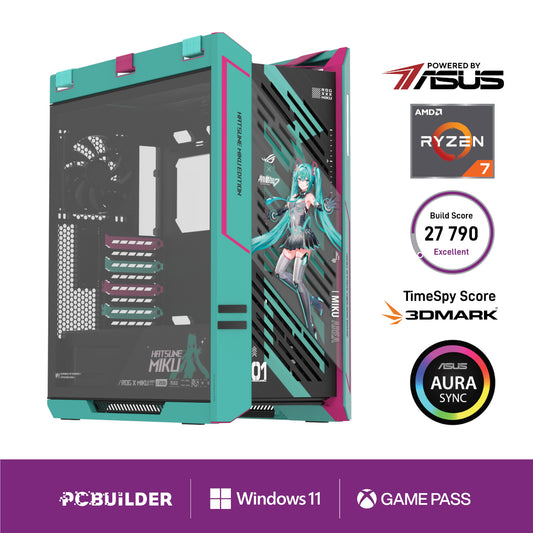 PCBuilder Ryzen 7 9800X3D ASUS X MIKU Windows 11 Gaming PC - Stellar Technologies