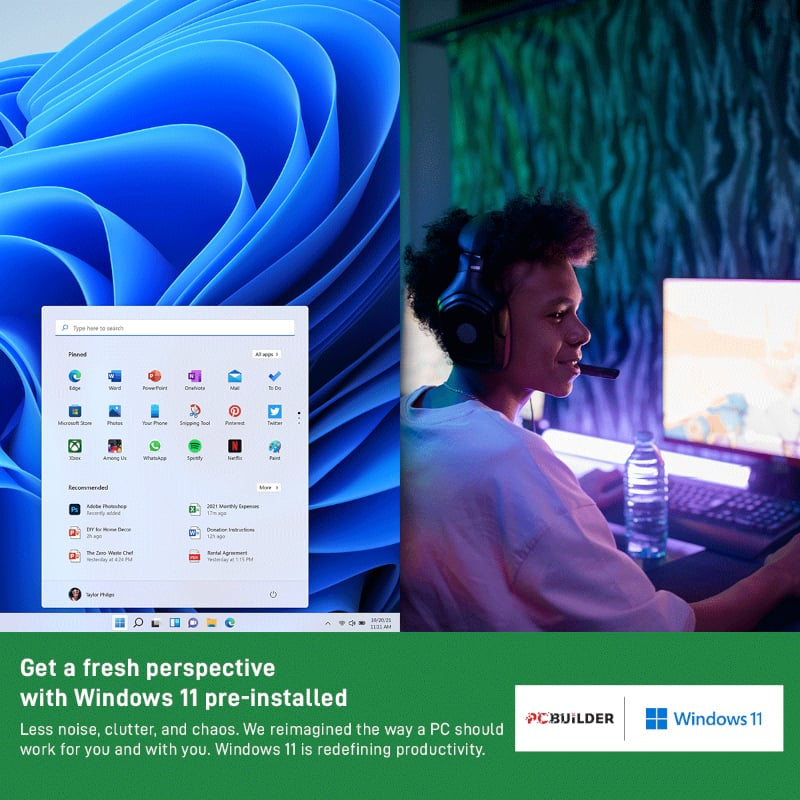 PCBuilder Intel i7-12700 HOME MASTER Windows 11 Desktop PC - Stellar Technologies