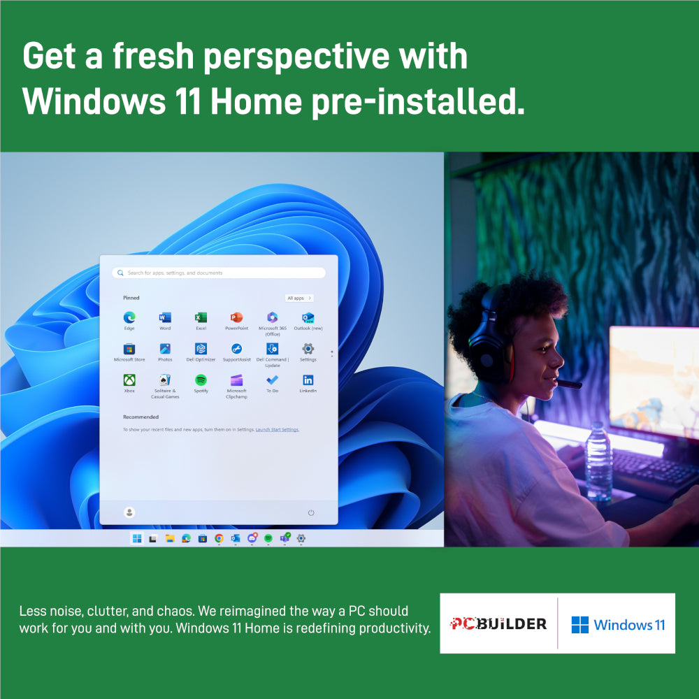 PCBuilder AMD Ryzen 7 5700G HOME MASTER Windows 11 Desktop PC - Stellar Technologies