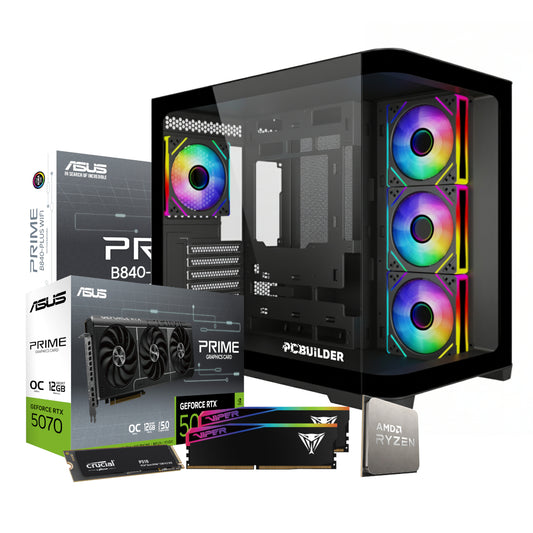 PCBuilder Ryzen 5 7600 MAVERICK Windows 11 Gaming PC - Stellar Technologies