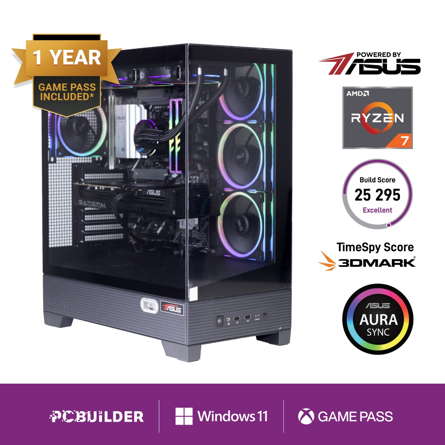 PCBuilder Ryzen 7 7800X3D MAXIMUS Windows 11 Gaming PC - Stellar Technologies