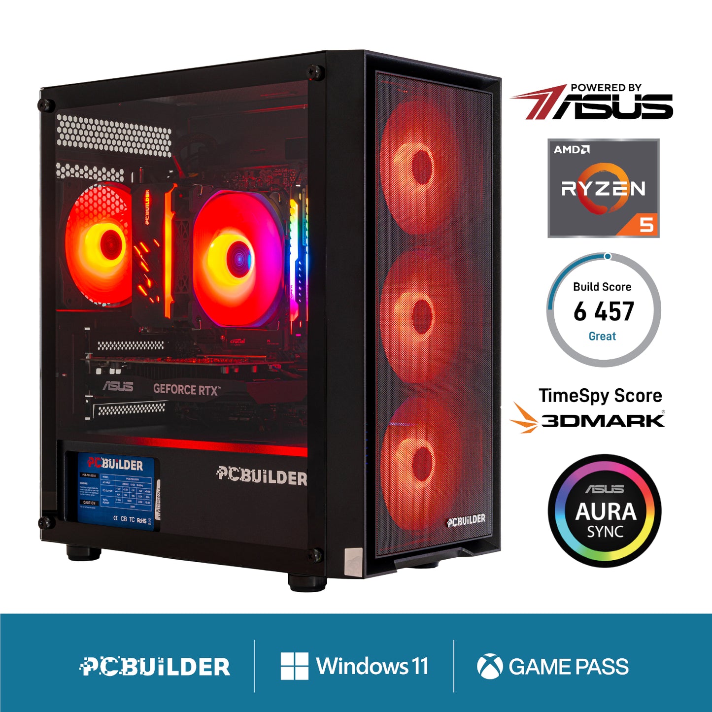 PCBuilder Ryzen 5 5600XT SENTINEL Windows 11 Gaming PC - Stellar Technologies