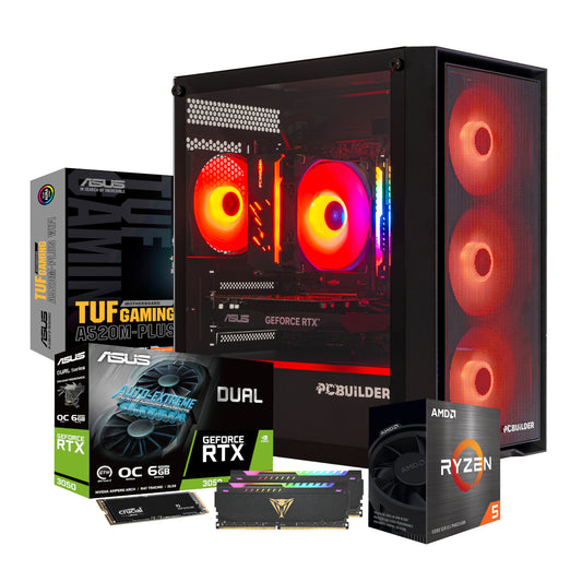 PCBuilder Ryzen 5 5600XT SENTINEL Windows 11 Gaming PC - Stellar Technologies