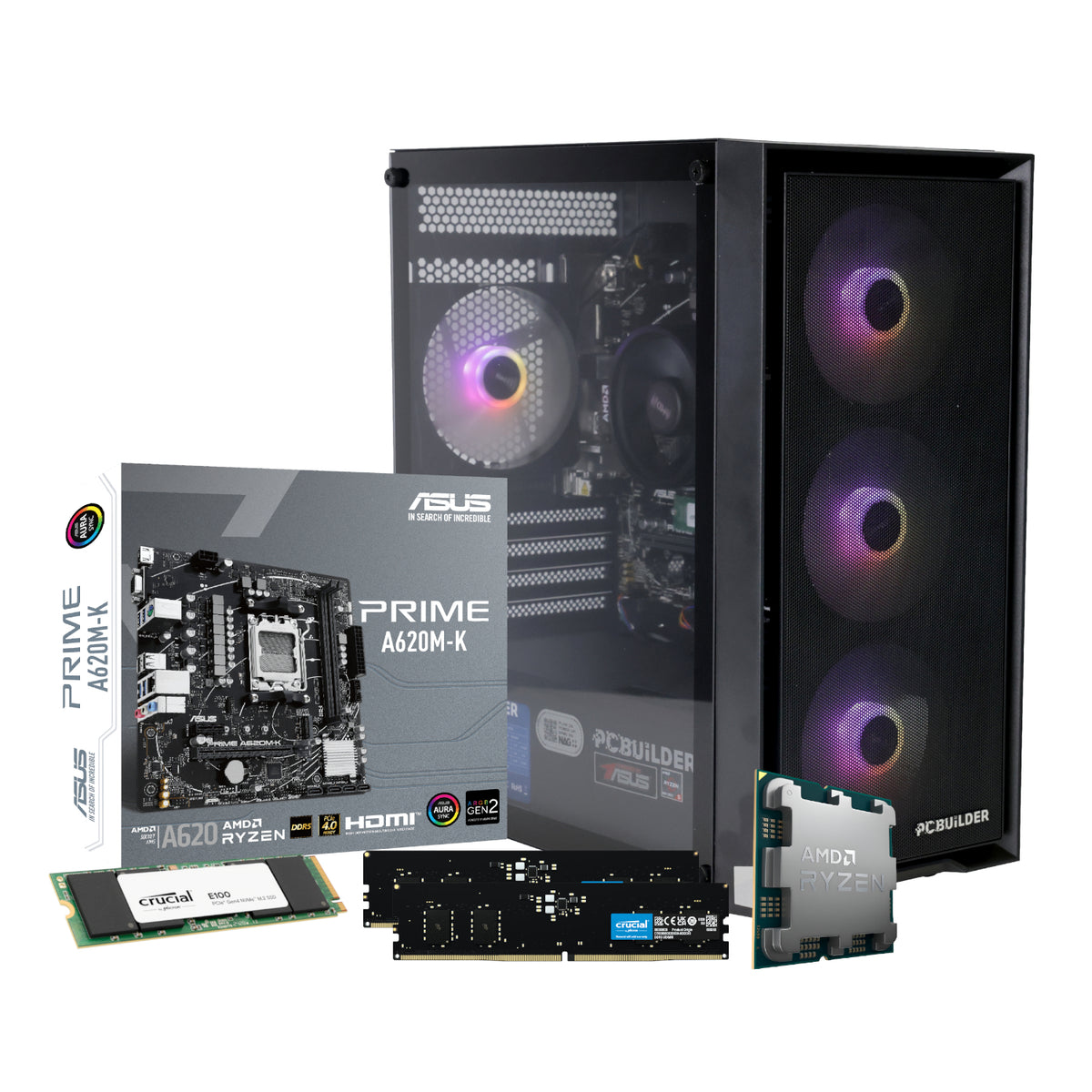 PCBuilder Ryzen 5 8600G WARDEN Windows 11 Gaming PC - Stellar Technologies