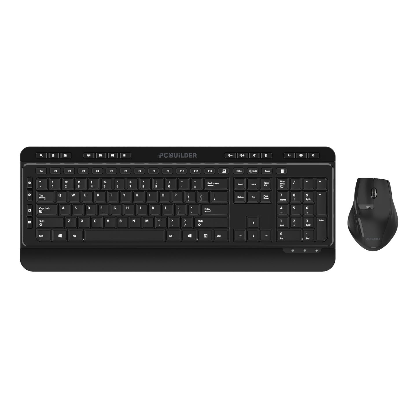 PCBuilder ALPHA Silent Wireless Keyboard and Mouse Combo - Stellar Technologies