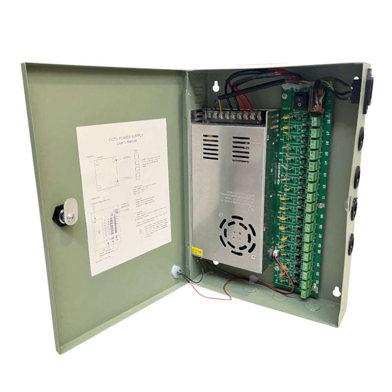 PD Power 18CH PSU 12V 25A PTC - Stellar Technologies