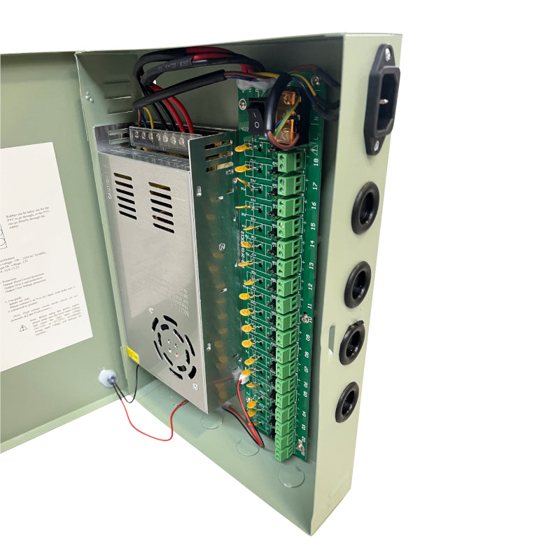 PD Power 18CH PSU 12V 25A PTC - Stellar Technologies