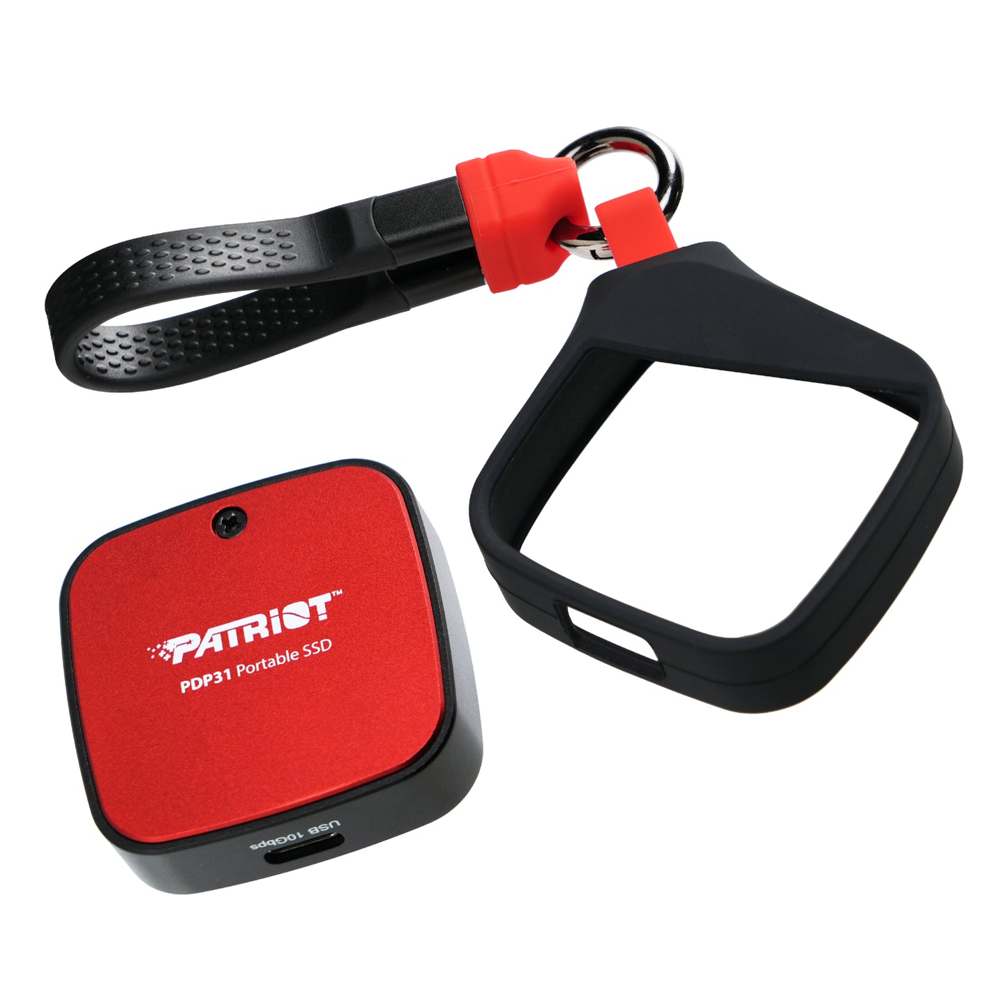 Patriot PDP31 500GB Type-C Portable SSD - Red / Black - Stellar Technologies