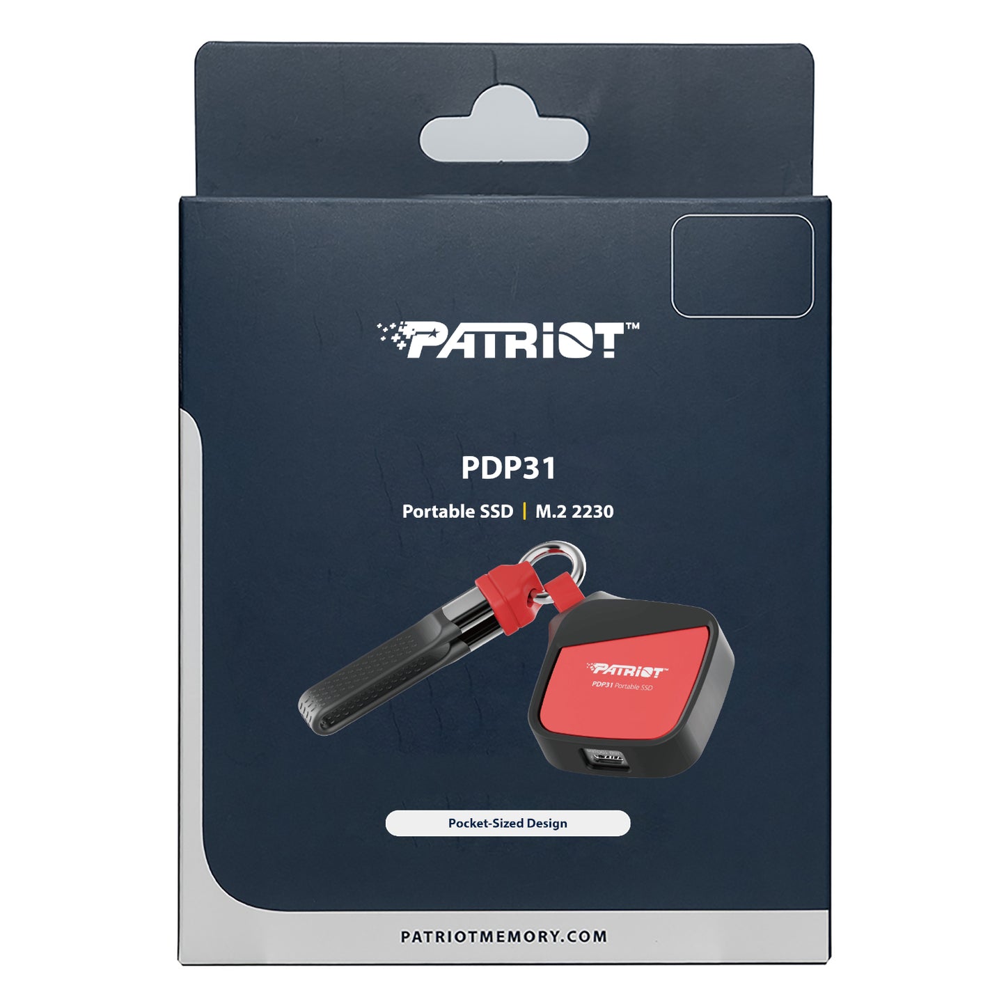 Patriot PDP31 500GB Type-C Portable SSD - Red / Black - Stellar Technologies