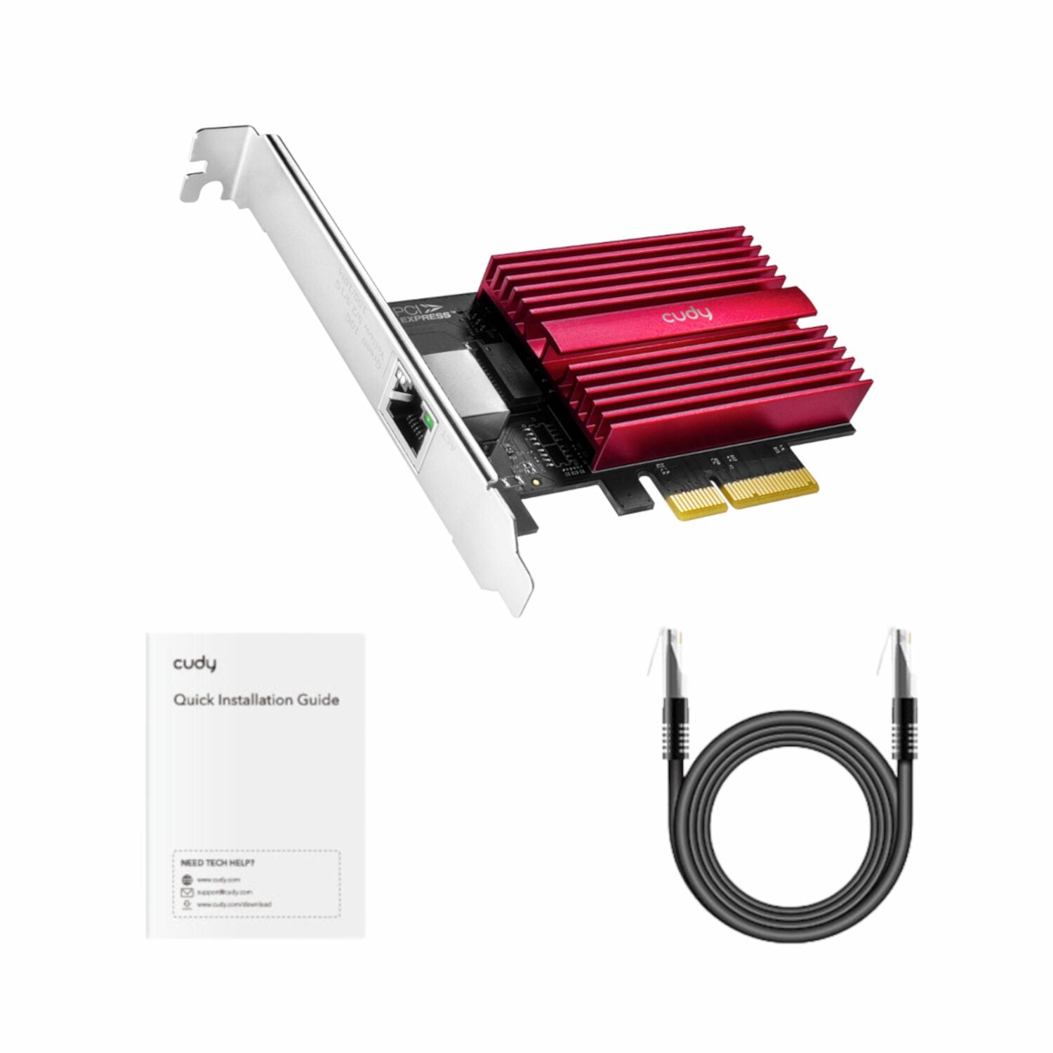 Cudy PE10G Network Adapter - 10Gbps, PCI Express - Stellar Technologies