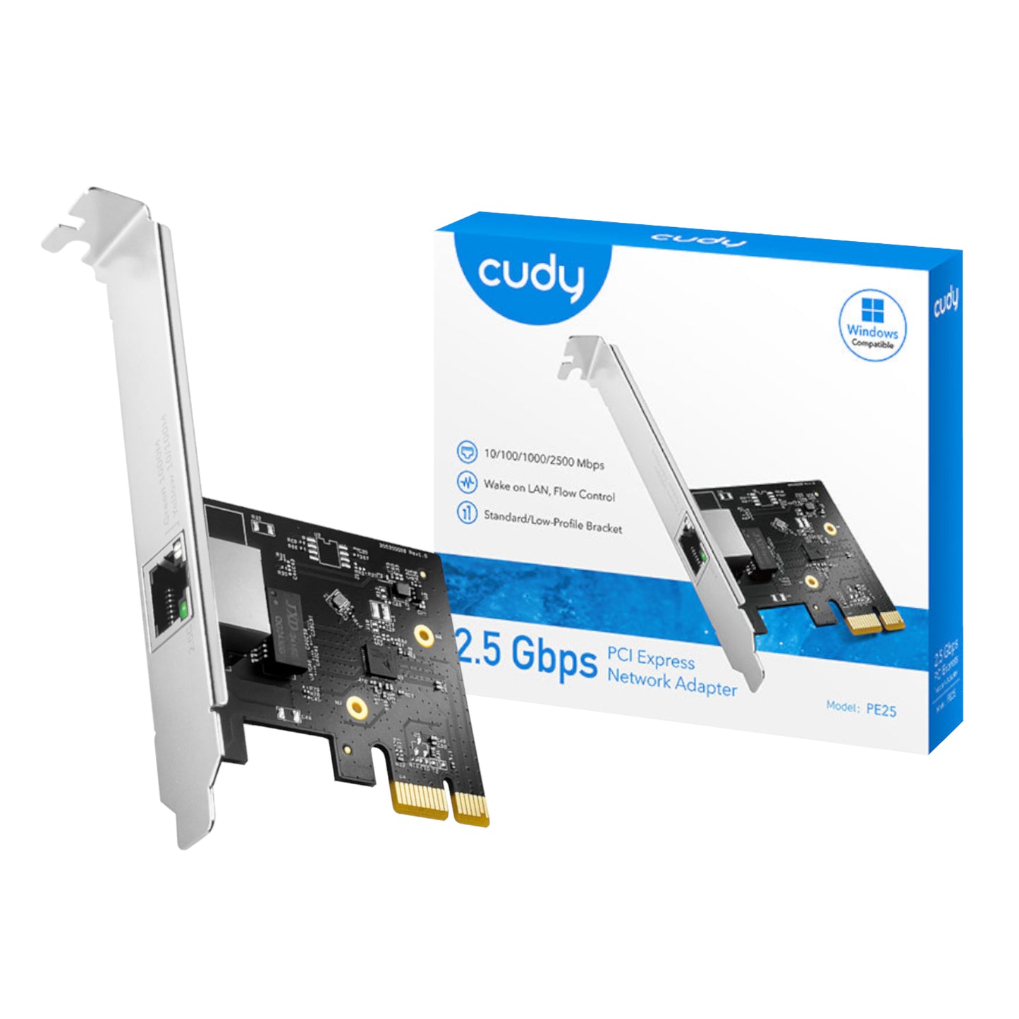 Cudy 2.5Gbps PCI-E Ethernet Adapter - Stellar Technologies