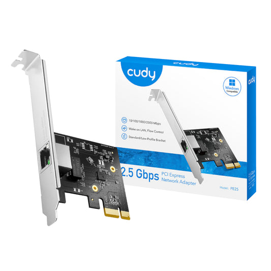 Cudy 2.5Gbps PCI-E Ethernet Adapter - Stellar Technologies