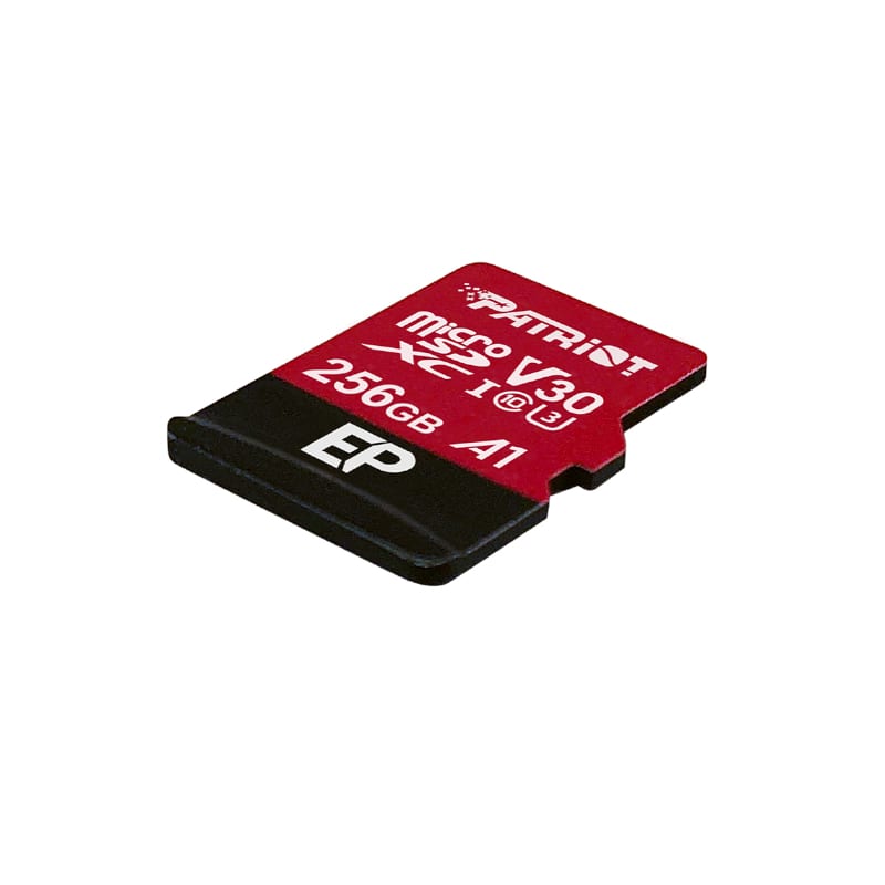 Patriot EP V30 A1 256GB Micro SDXC Card + Adapter - Stellar Technologies