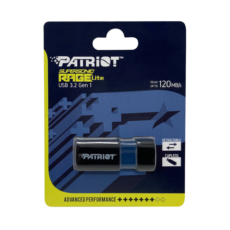 Patriot Rage Lite 512GB USB3.2 Flash Drive - Black - Stellar Technologies