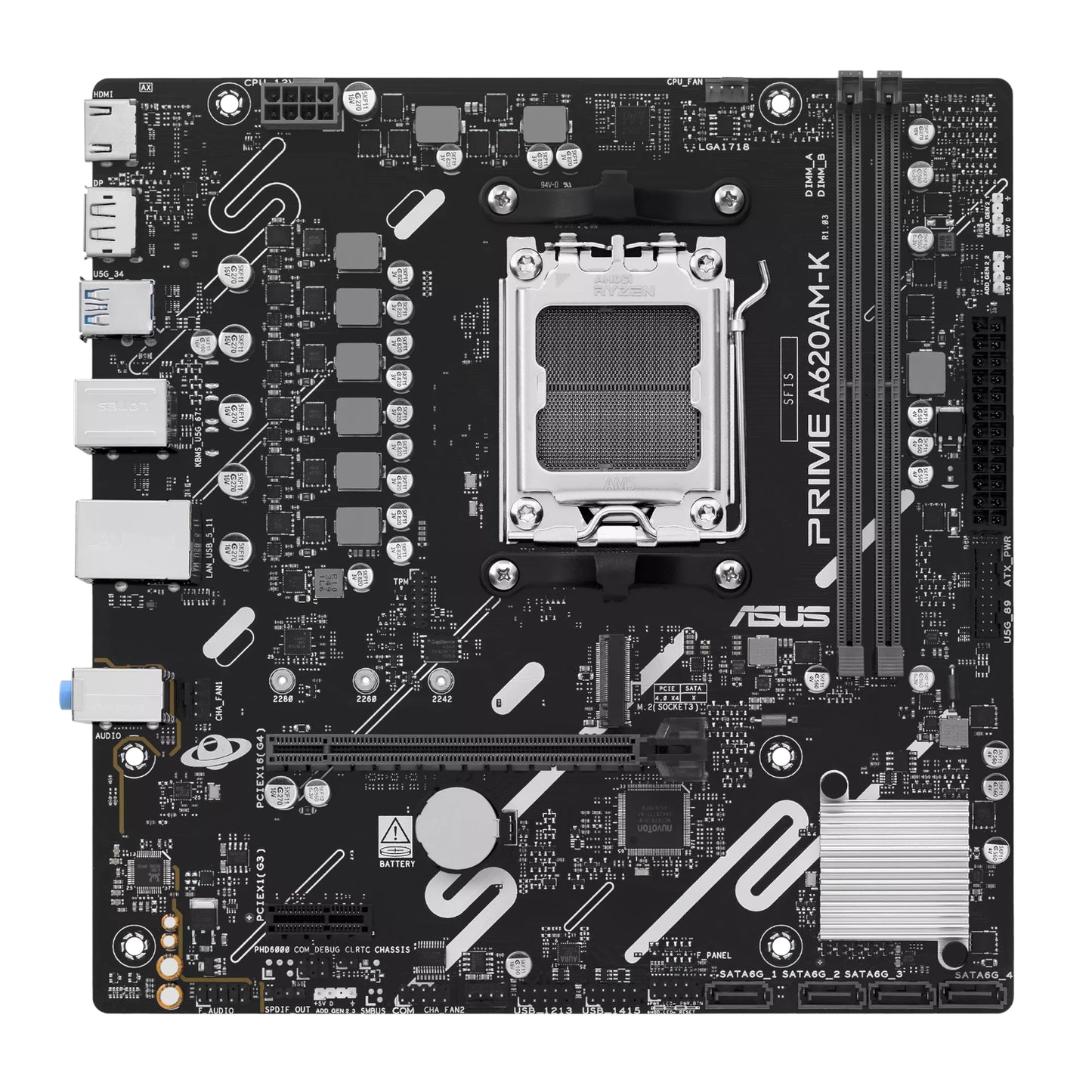 Asus PRIME A620AM-K AM5 M-ATX Motherboard - Stellar Technologies