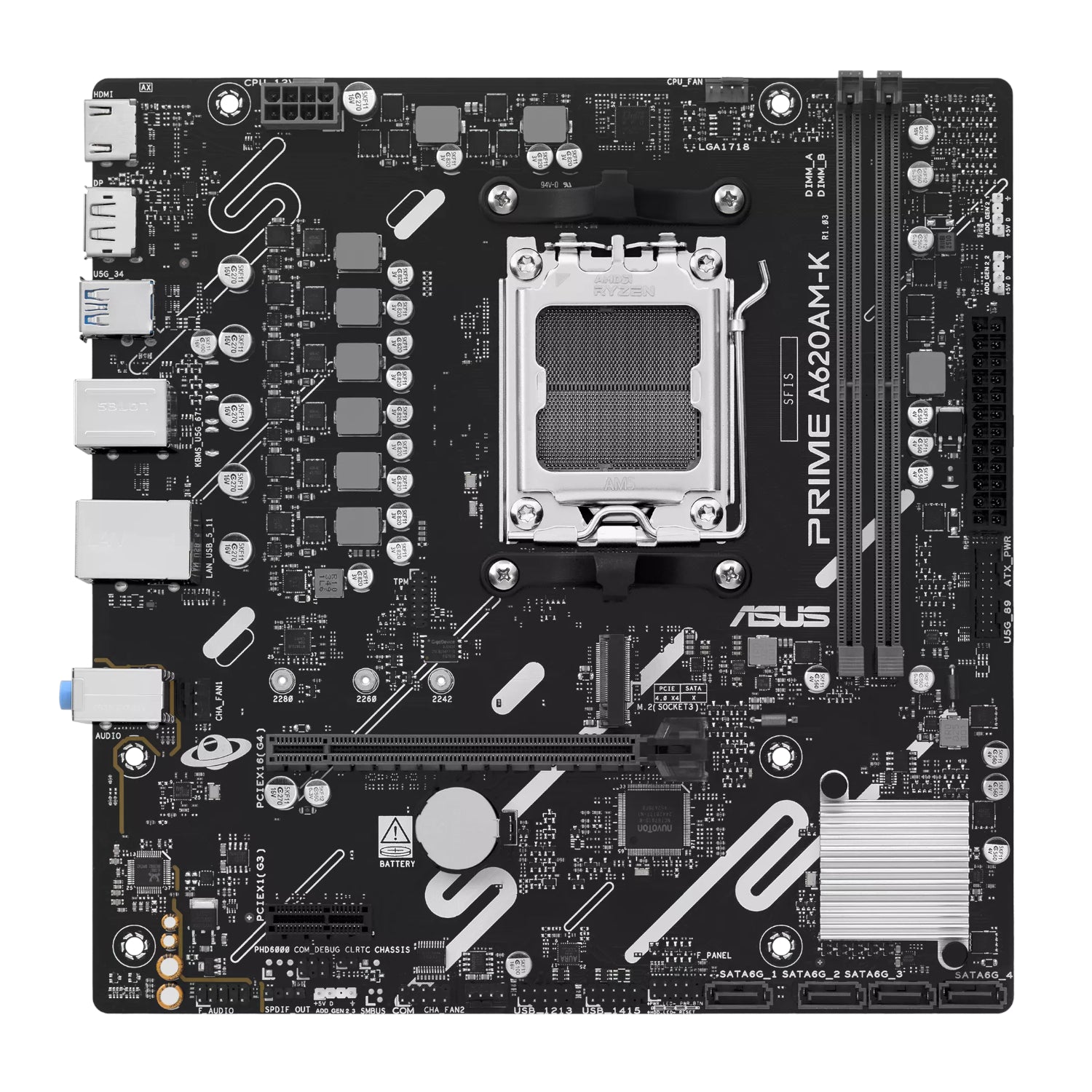 Asus PRIME A620AM-K AM5 M-ATX Motherboard - Stellar Technologies