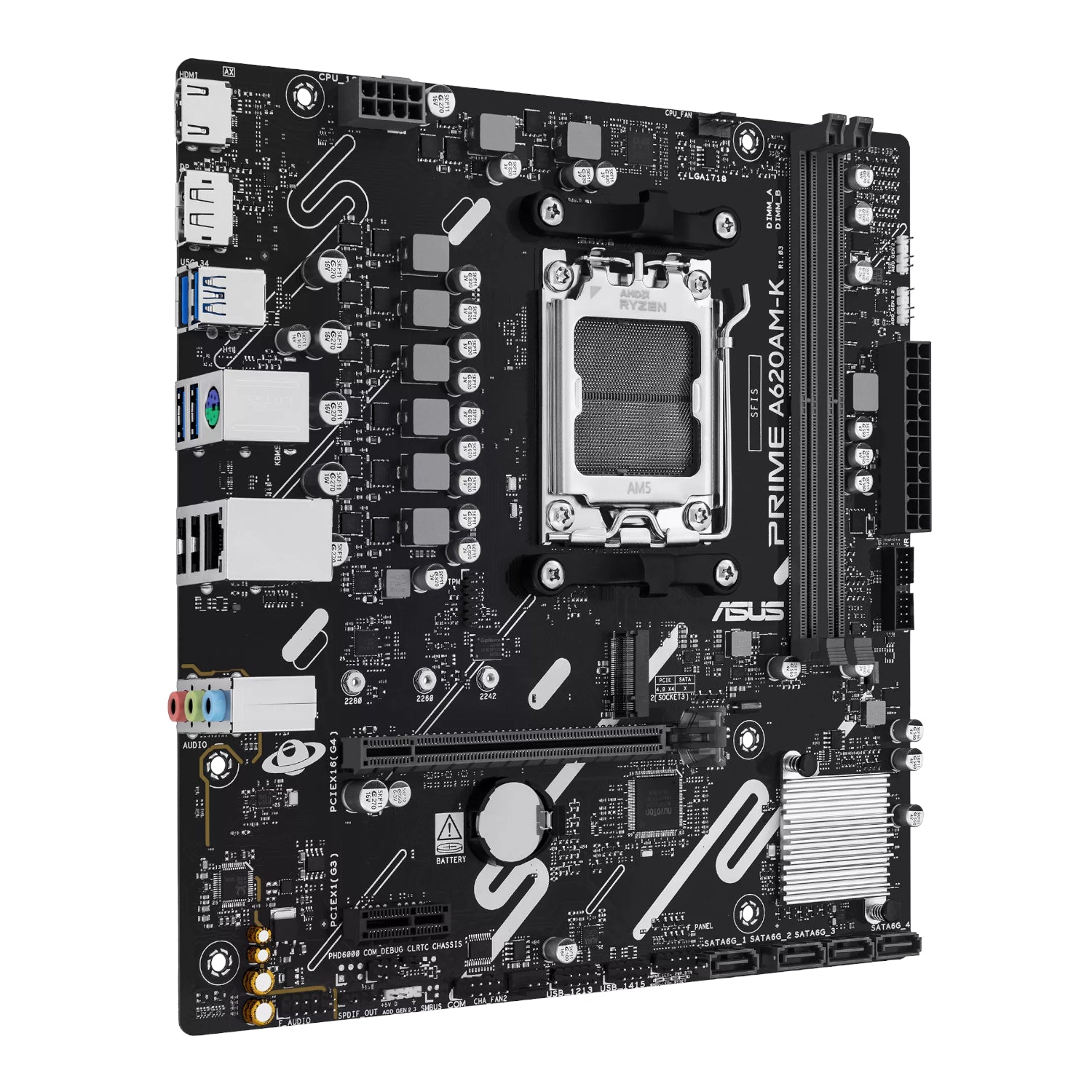 Asus PRIME A620AM-K AM5 M-ATX Motherboard - Stellar Technologies