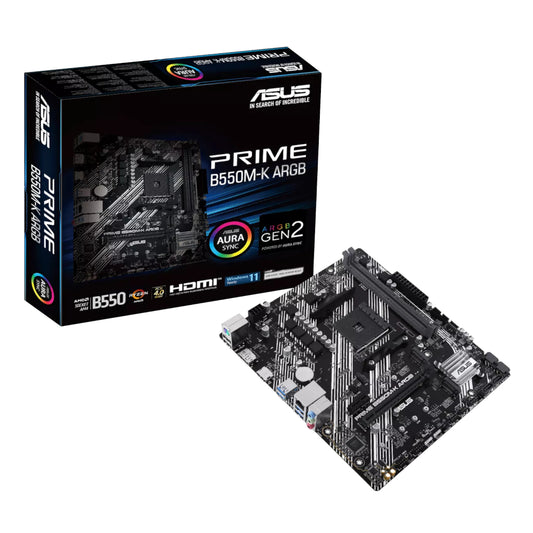 Asus PRIME B550M-K ARGB AM4 M-ATX Motherboard - Stellar Technologies