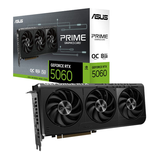 ASUS PRIME GeForce RTX 5060 OC 8GB GDDR7 GPU - SFF-Ready Graphics Card - Stellar Technologies
