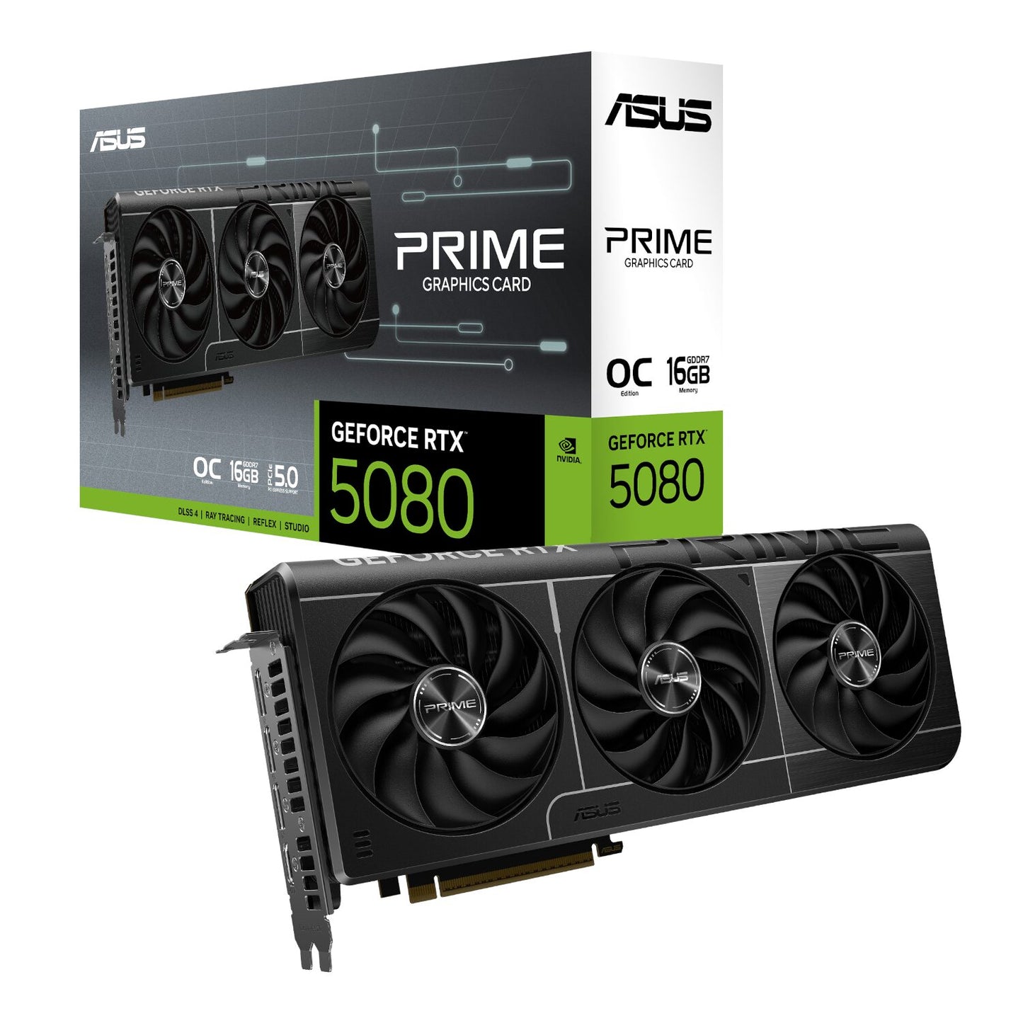 ASUS PRIME GeForce RTX 5080 16GB OC Edition GDDR7 Graphics Card - Stellar Technologies