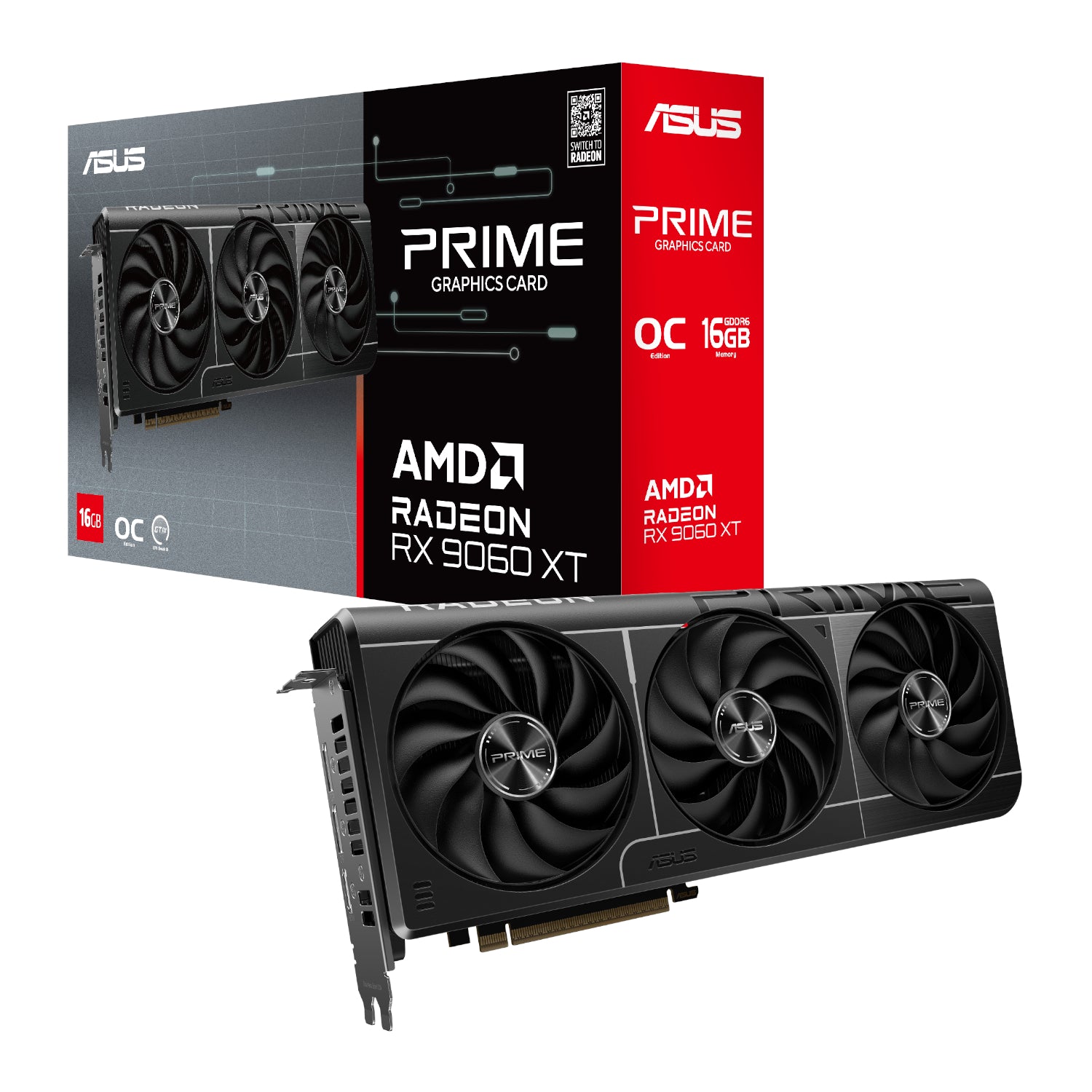 ASUS Prime Radeon RX 9060 XT OC 16GB GDDR6 Graphics Card - Stellar Technologies