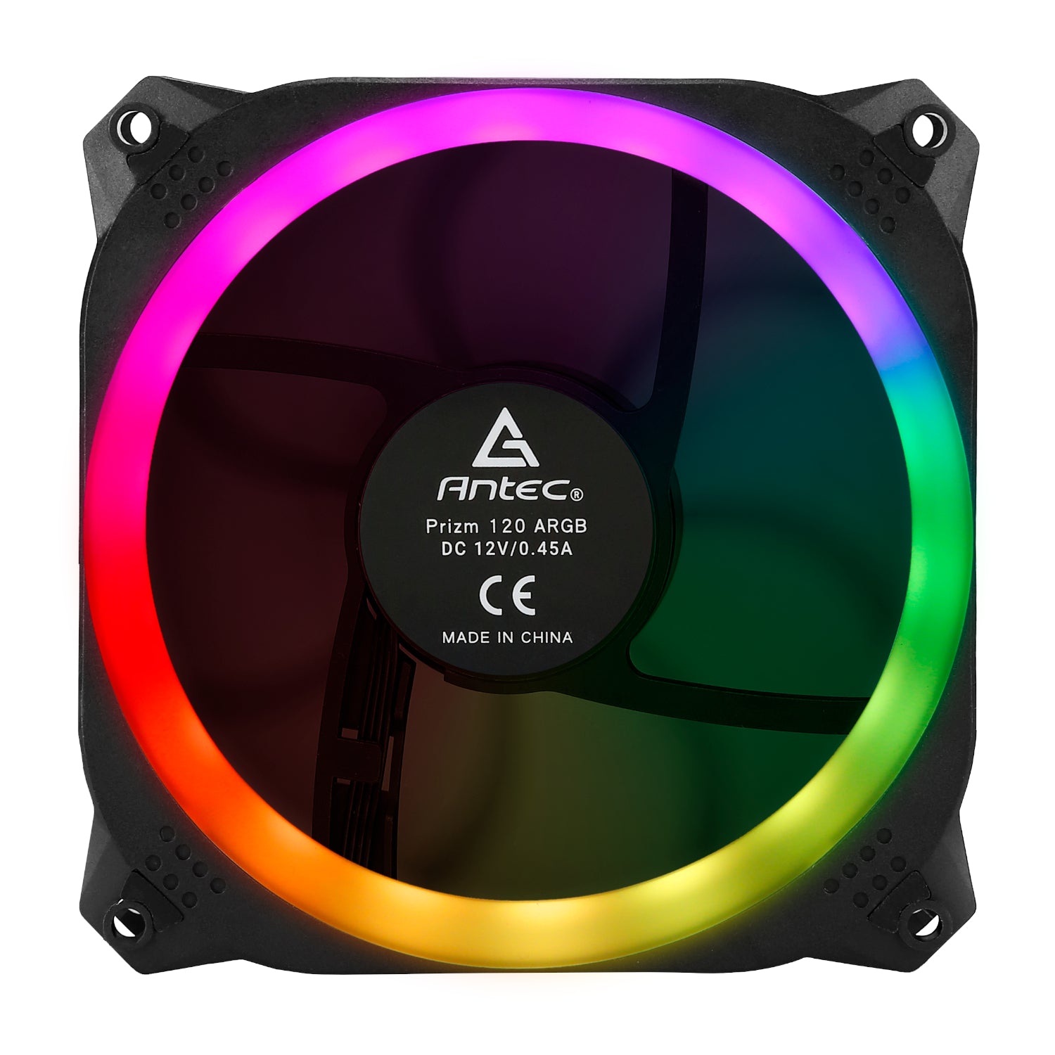 Antec Prizm 120 ARGB Case Fan 5 Pack + Controller - Black - Stellar Technologies