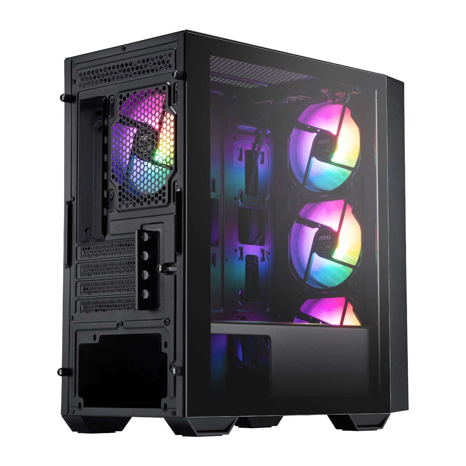 MSI PRO FORGE M050A Micro-ATX Gaming Chassis - Black - Stellar Technologies