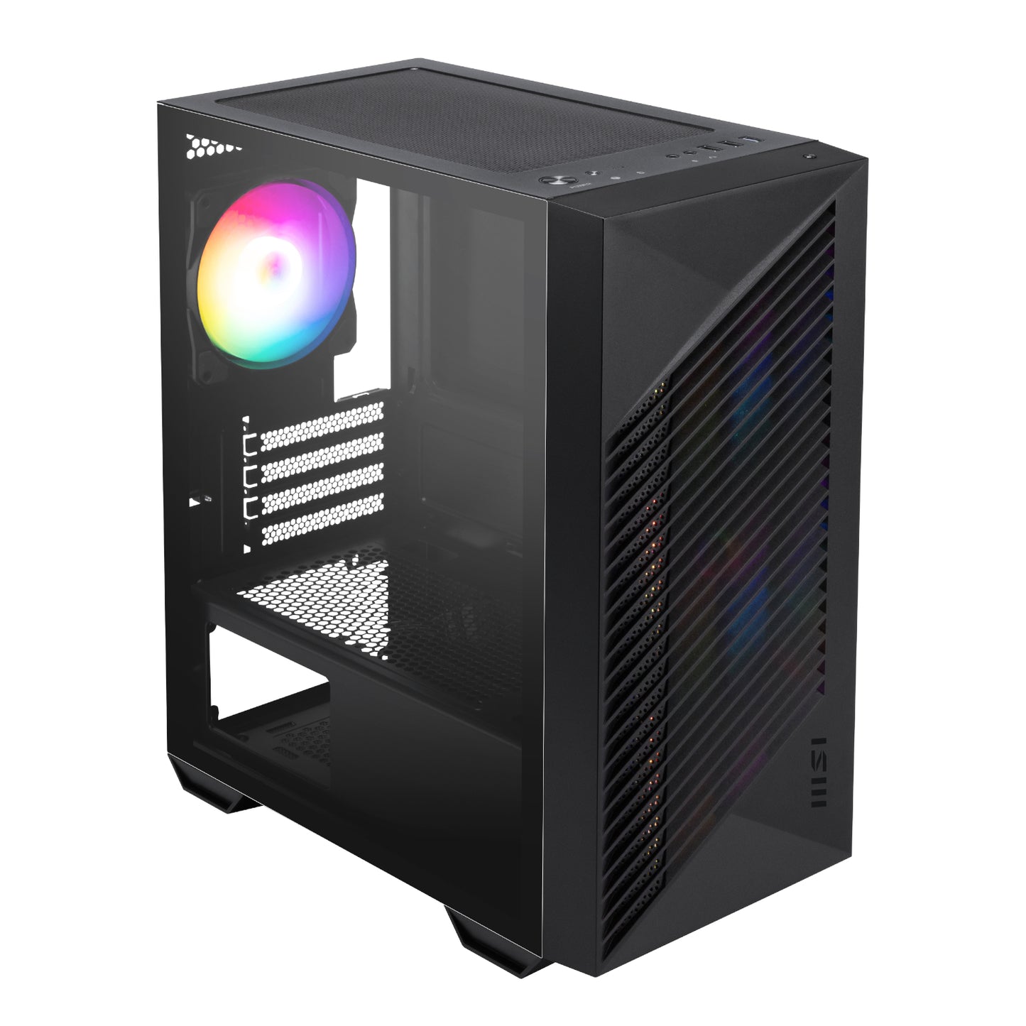 MSI PRO FORGE M050A Micro-ATX Gaming Chassis - Black - Stellar Technologies