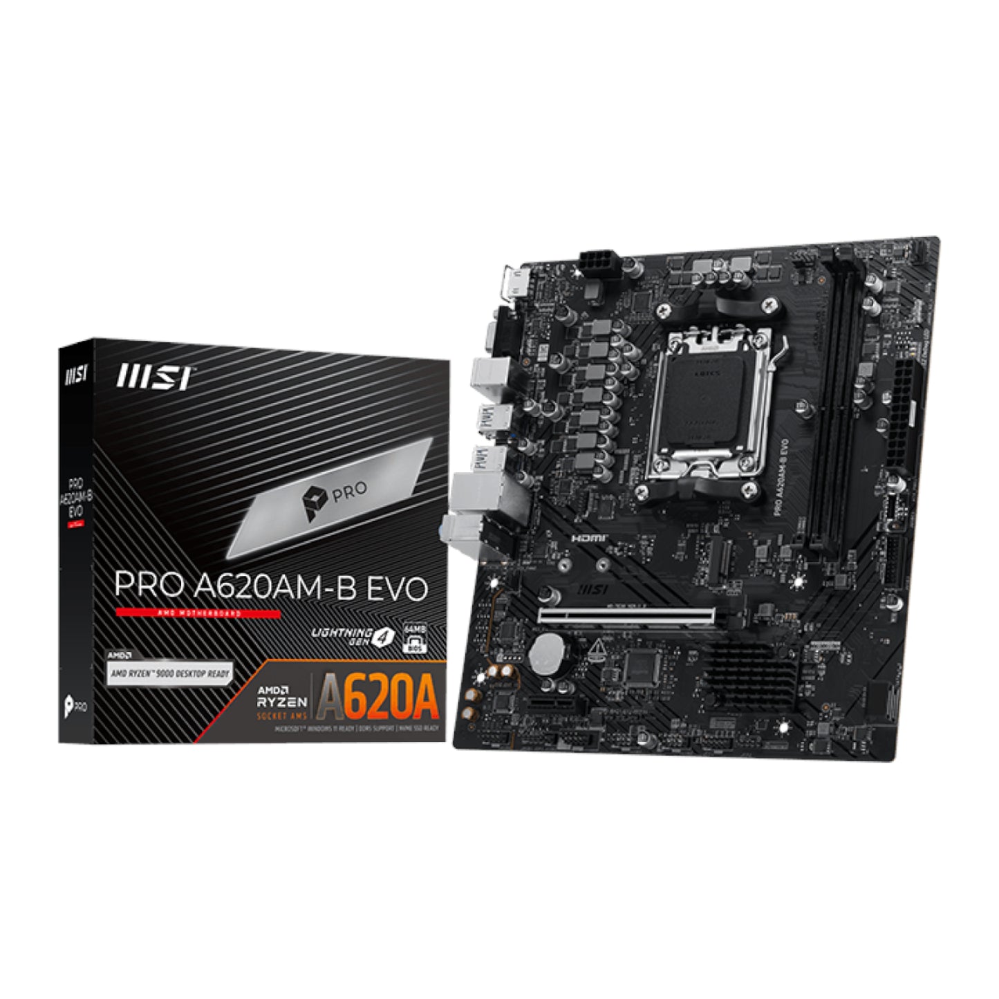 MSI PRO A620AM-B EVO AM5 M-ATX Motherboard - Stellar Technologies