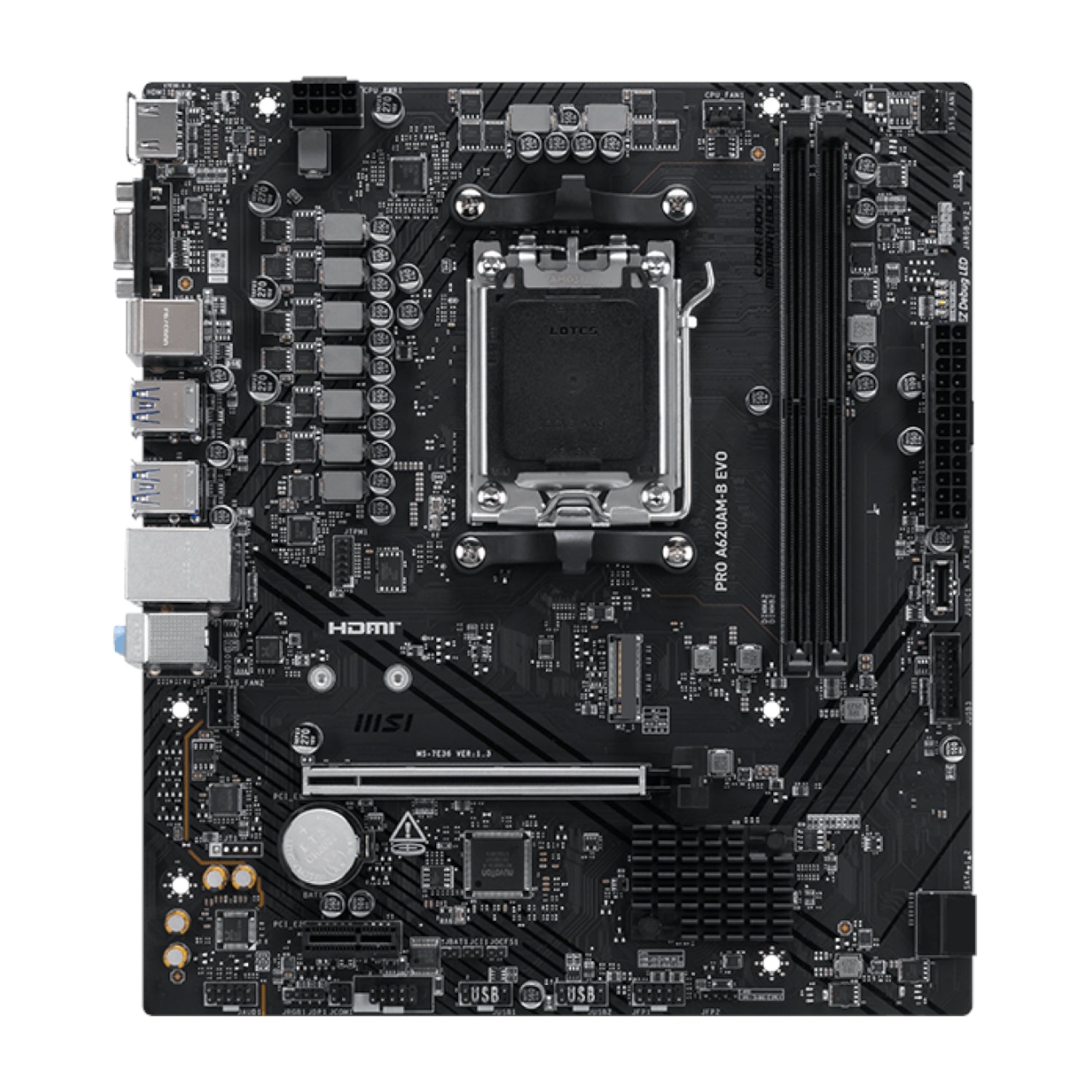 MSI PRO A620AM-B EVO AM5 M-ATX Motherboard - Stellar Technologies