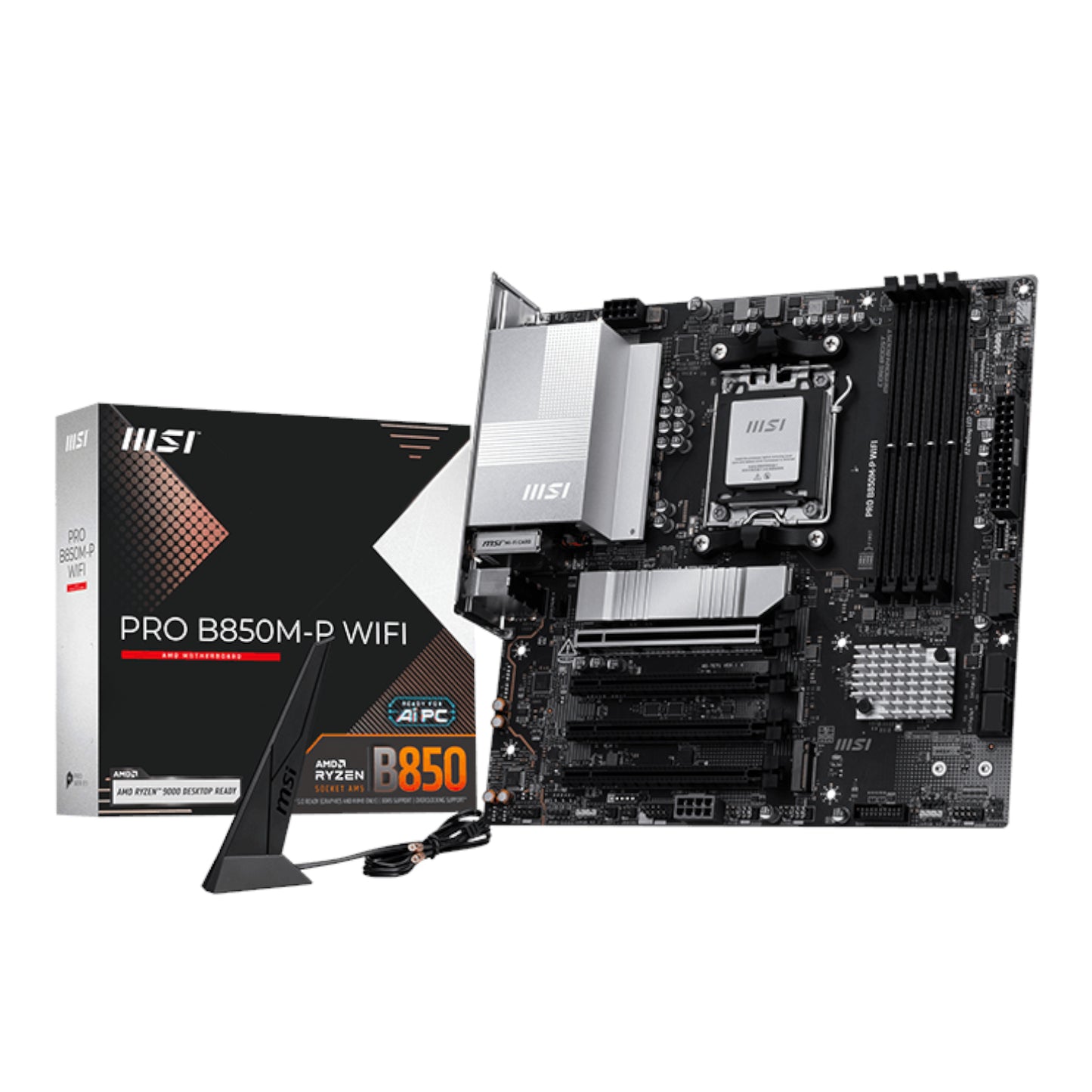 MSI PRO B850M-P WIFI AM5 mATX Motherboard - Stellar Technologies