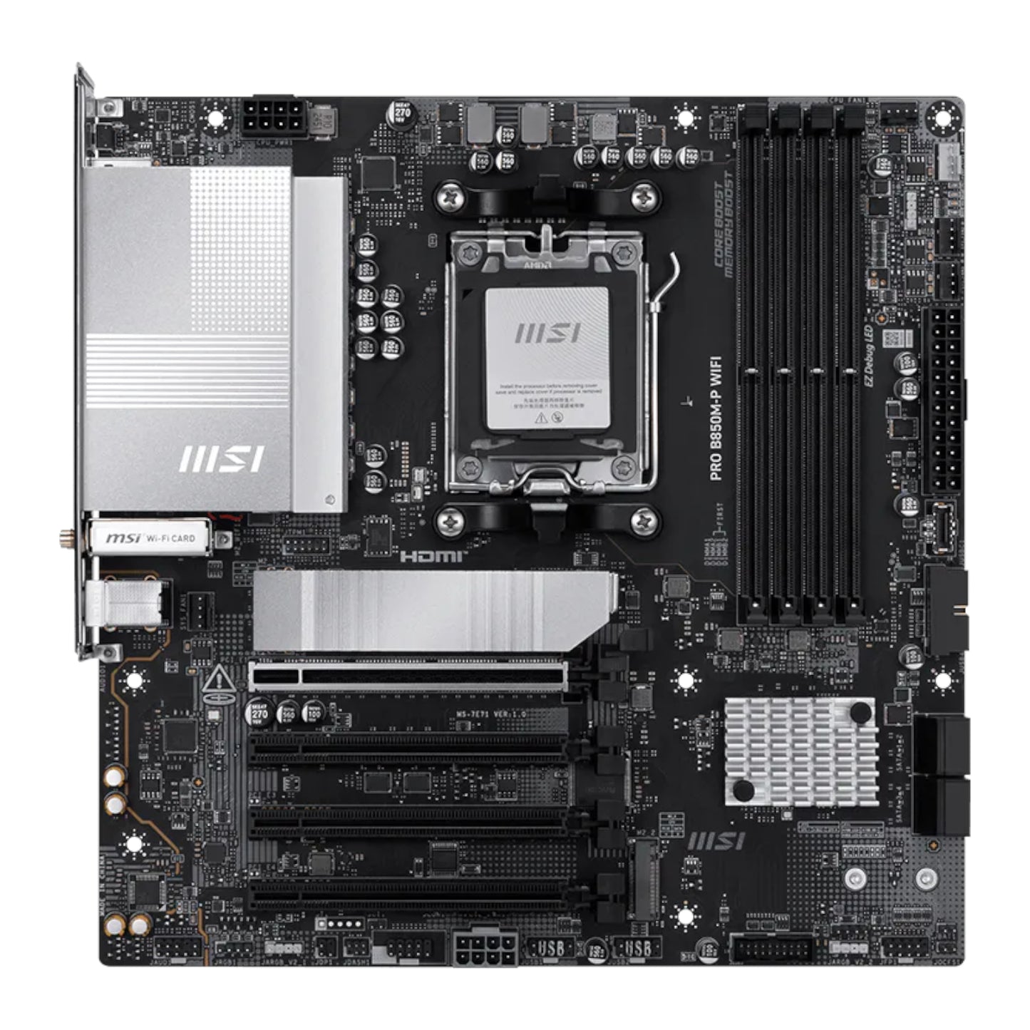 MSI PRO B850M-P WIFI AM5 mATX Motherboard - Stellar Technologies