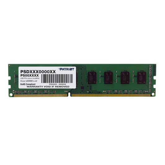 Patriot Signature Line 4GB 1600MHz DDR3 Single Rank Desktop Memory - Stellar Technologies