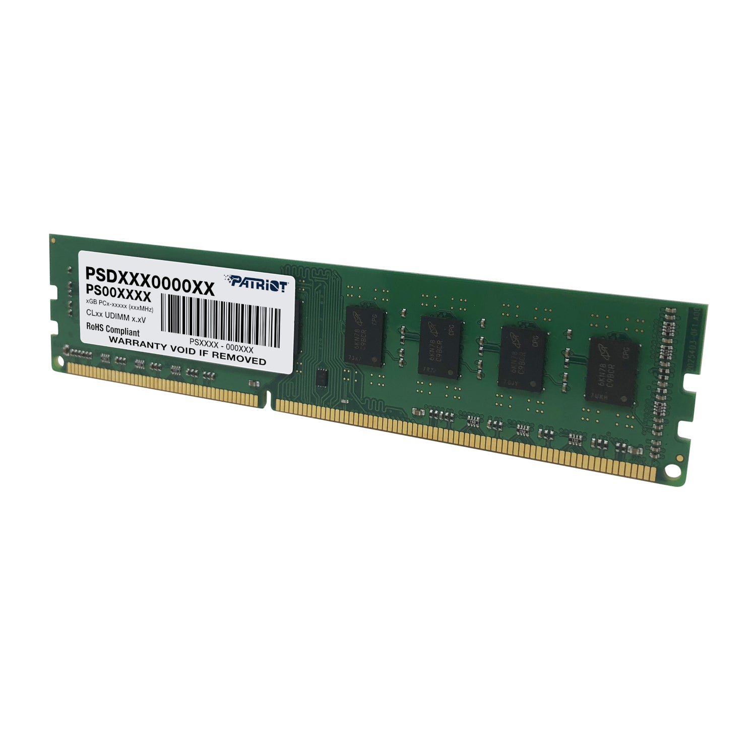 Patriot Signature Line 4GB 1600MHz DDR3 Single Rank Desktop Memory - Stellar Technologies