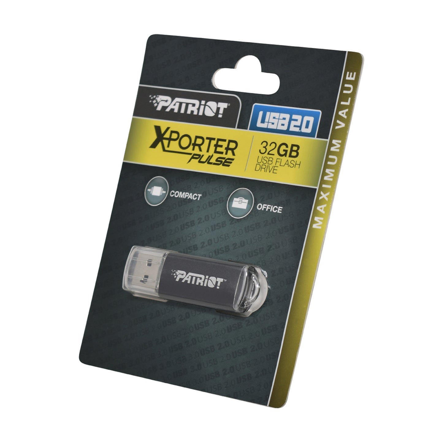 Patriot Xporter 32GB USB2.0 Flash Drive - Black - Stellar Technologies