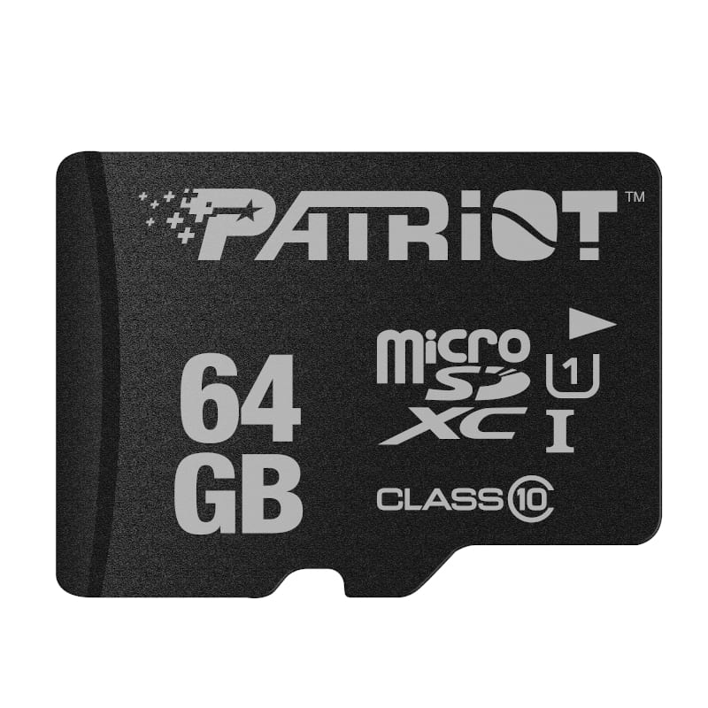 Patriot LX CL10 64GB Micro SDHC Card - Stellar Technologies