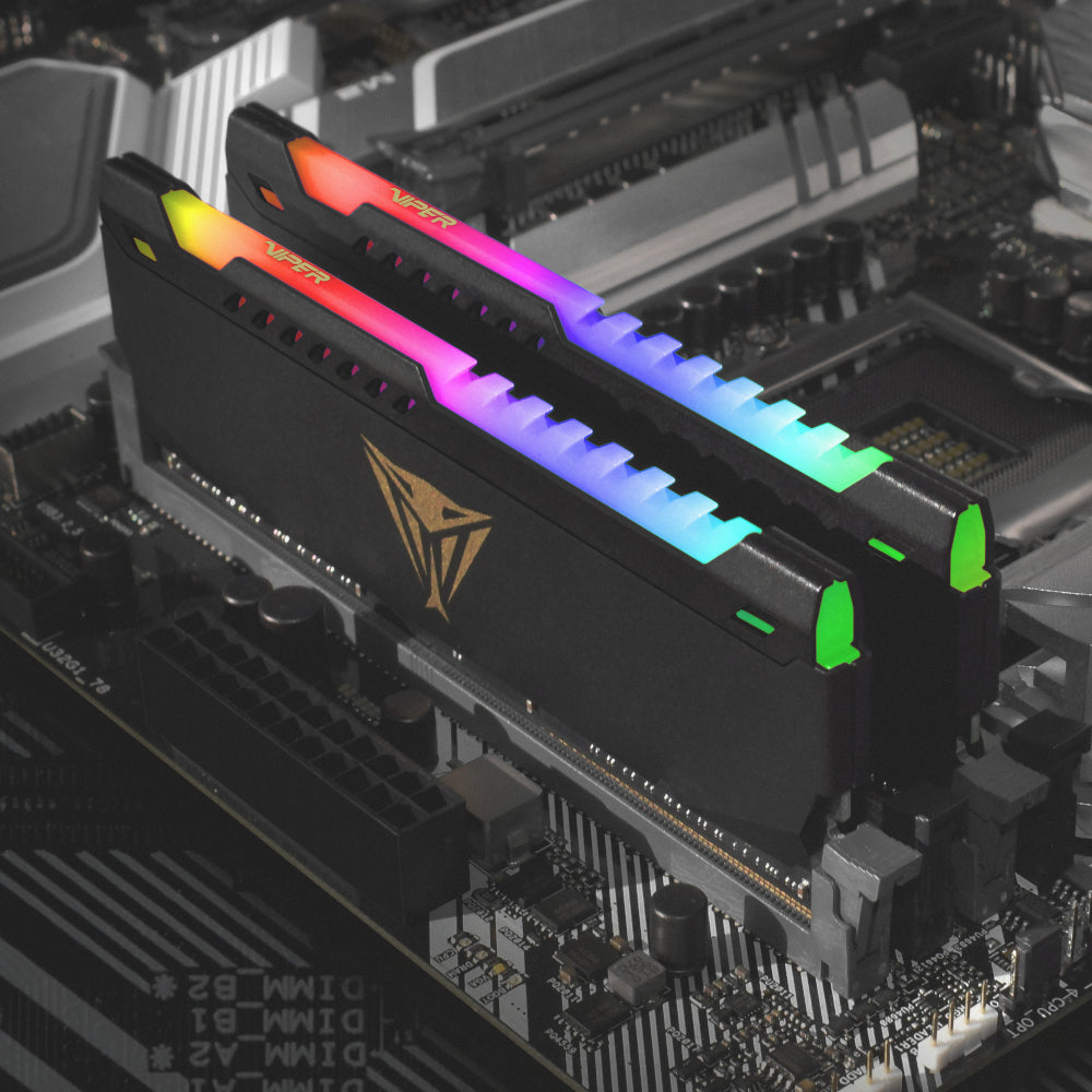 Patriot Vipersteel 32GB KIT (2x16GB) 3600MHz DDR4 Gaming Memory RGB - Stellar Technologies