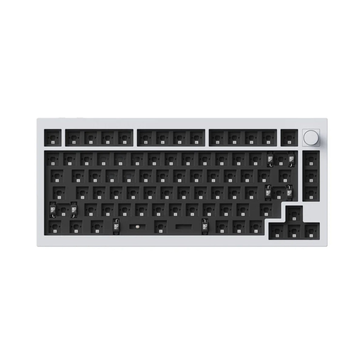 Keychron Q1H-P1 QMK Wireless Custom Keyboard - White - Stellar Technologies