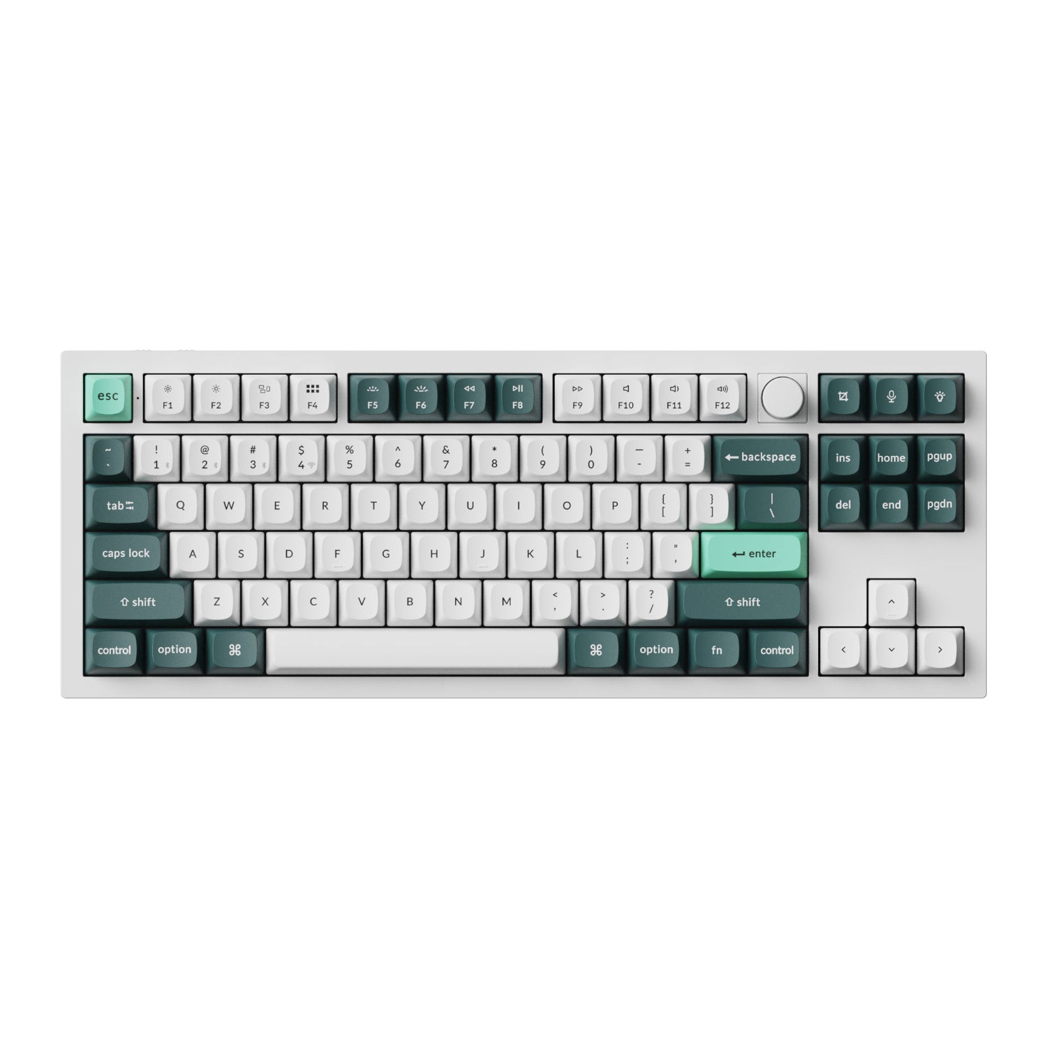 Keychron Q3 HE 80% Wireless Mechanical Keyboard (Nebula Switch) - Shell White - Stellar Technologies