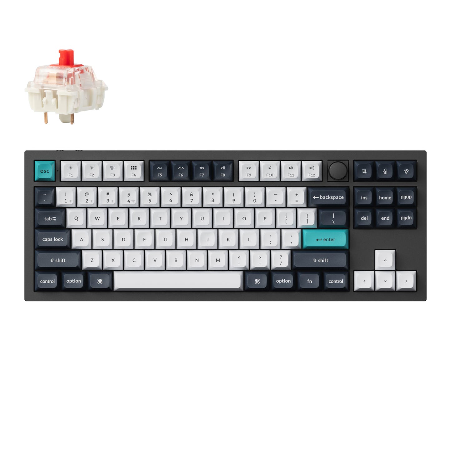 Keychron Q3 Max 80% Full Assembled Knob Red Switch Hot-Swap Gateron Jupiter RGB Wireless Keyboard - Stellar Technologies
