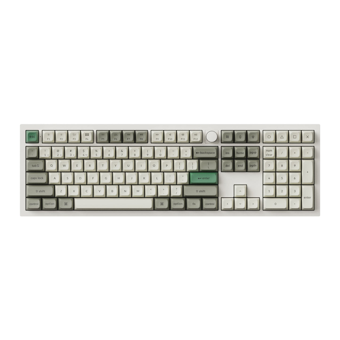 Keychron Q6 Max Wireless Mechanical Keyboard KSA Gateron Red Jupiter Switches - Shell White - Stellar Technologies