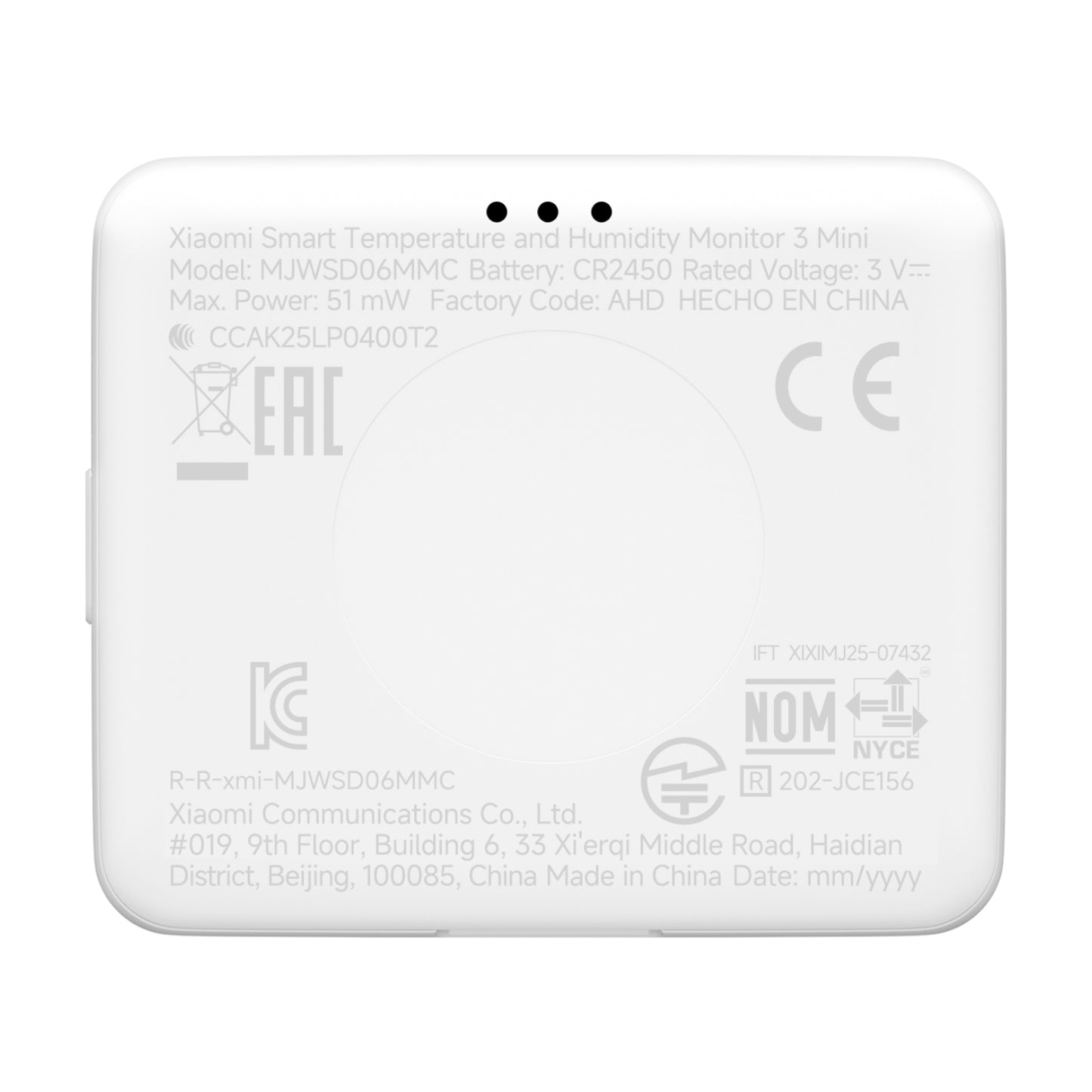 Xiaomi Smart Temperature and Humidity Monitor 3 Mini - Stellar Technologies