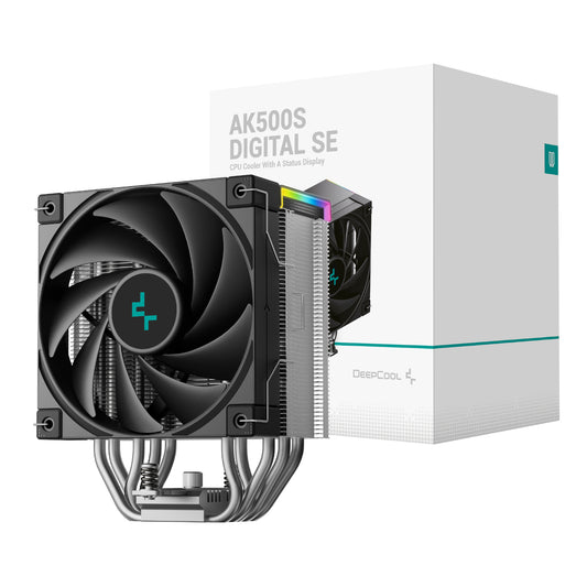 DeepCool AK500S Digital 120mm Air CPU Cooler - Black - Stellar Technologies