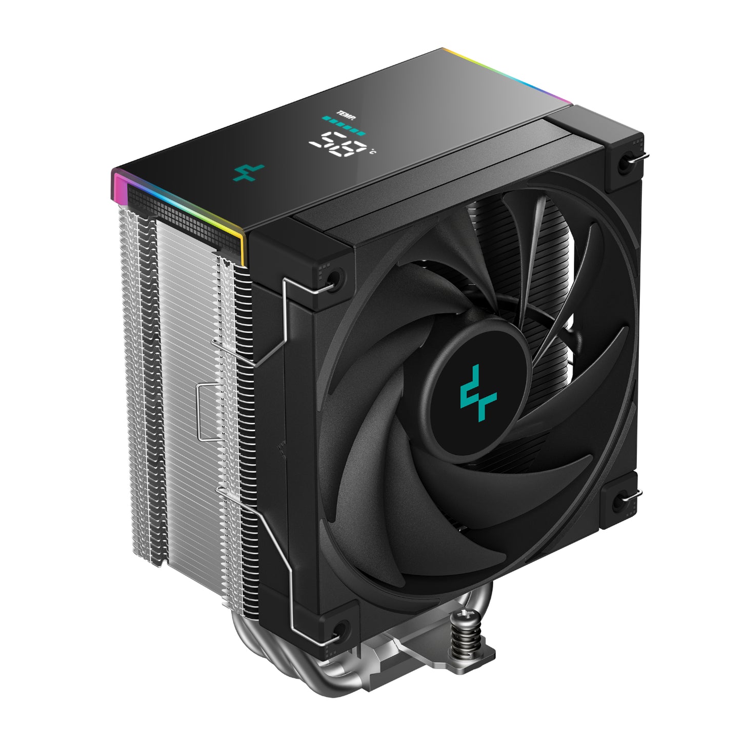 DeepCool AK500S Digital 120mm Air CPU Cooler - Black - Stellar Technologies
