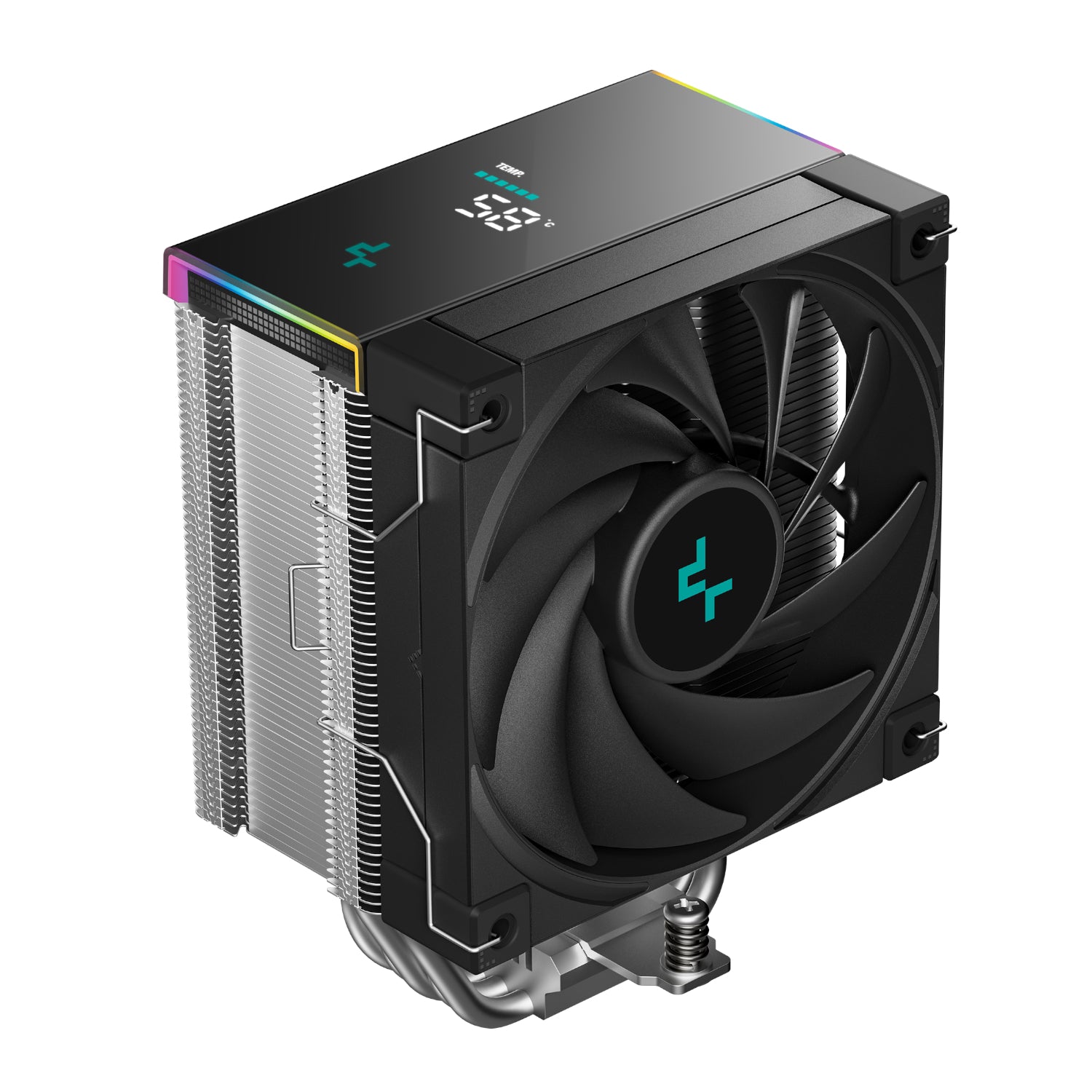 DeepCool AK500S Digital 120mm Air CPU Cooler - Black - Stellar Technologies