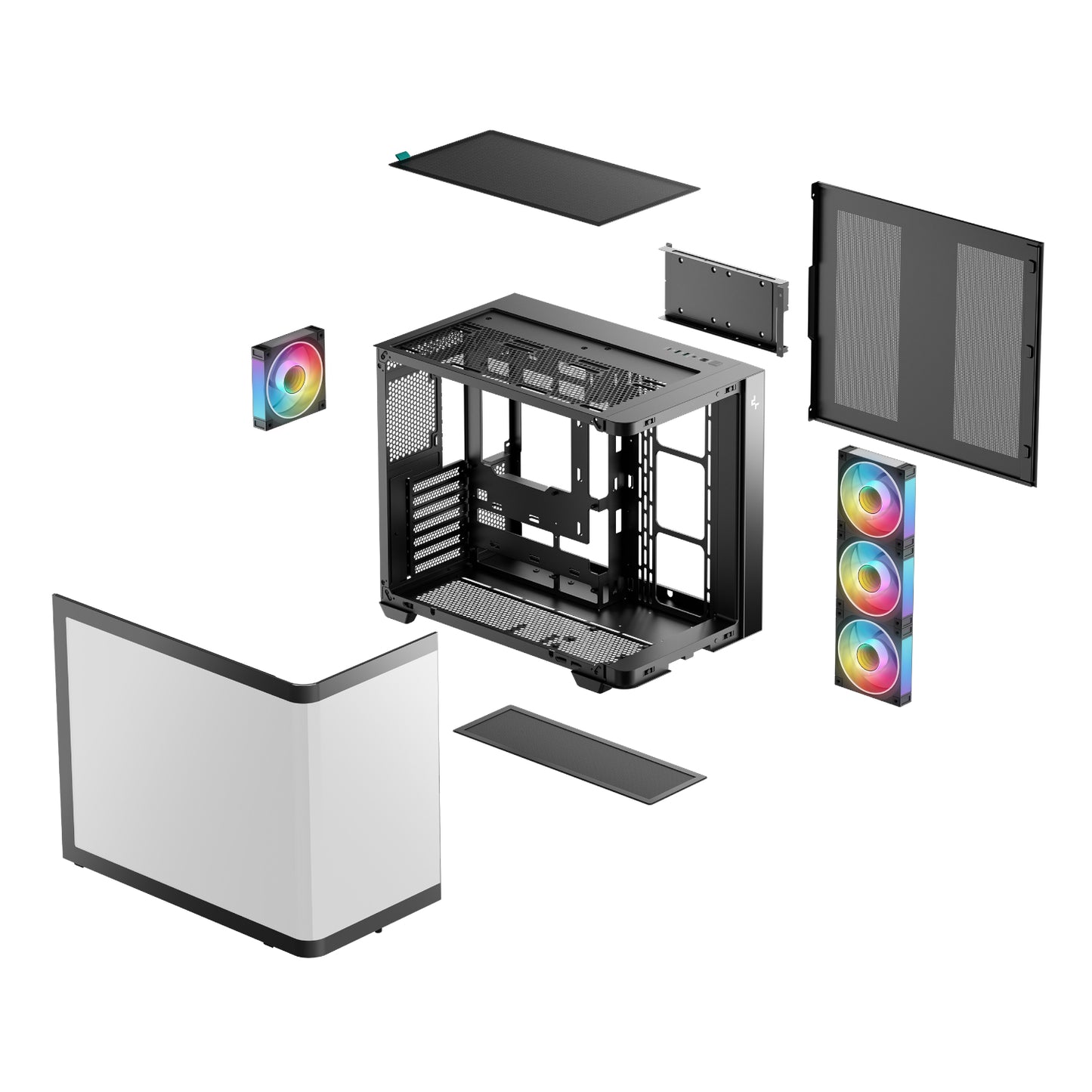 DeepCool CG530U 4F ATX Gaming Chassis - Black - Stellar Technologies