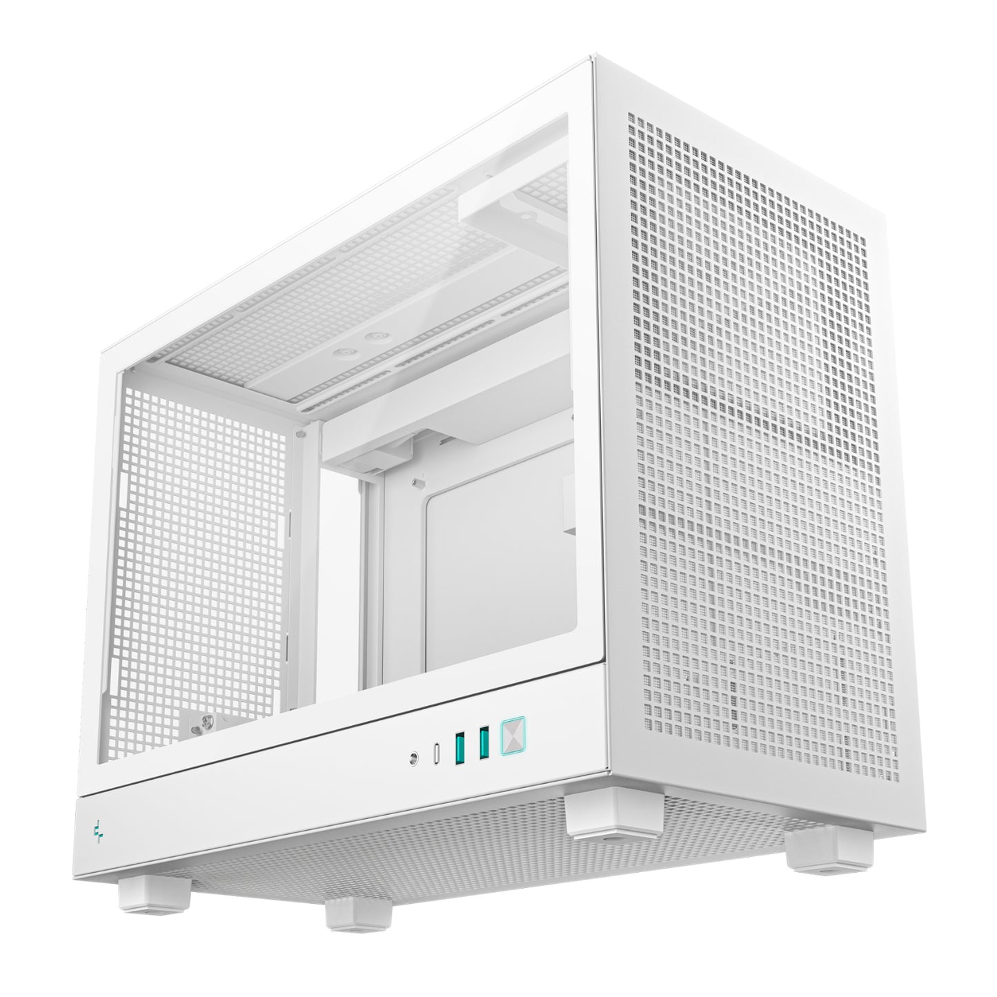 DeepCool CH160 PLUS Micro-ATX Chassis - White - Stellar Technologies
